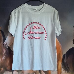 Wildfox White Tee with Red Print